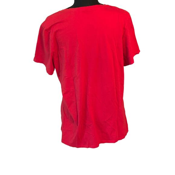 Tampa Bay Bucs Superbowl LIV‎ V Neck Women's 2XL Red Short Sleeve Shirt - Picture 4 of 5